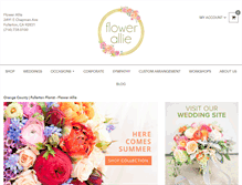Tablet Screenshot of flowerallie.com